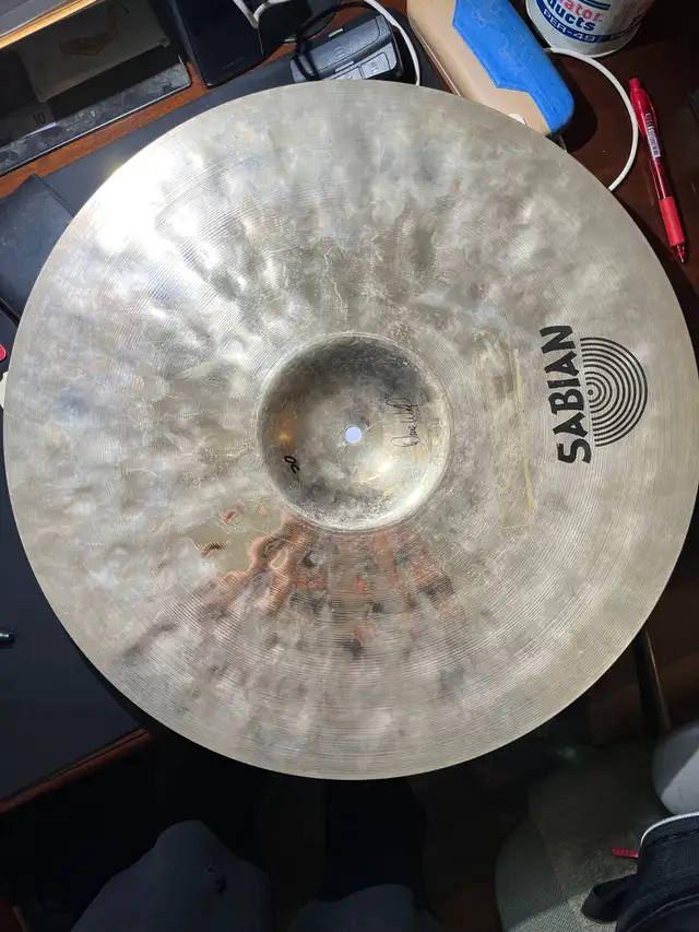 SABIAN HHX 20" EVOLUTION BRILLIANT RIDE DAVE WECKL SIGNATURE - Photo 2