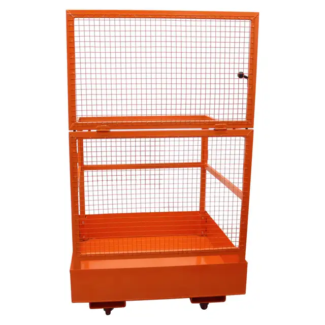Forklift Safety Cage Work Platform Lift Basket Fence 022404 - Photo 2