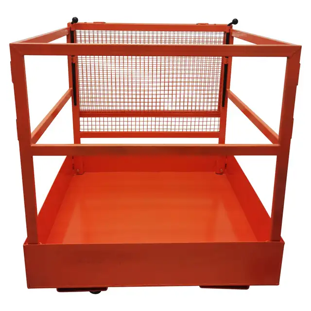 Forklift Safety Cage Work Platform Lift Basket Fence 022404 - Photo 4