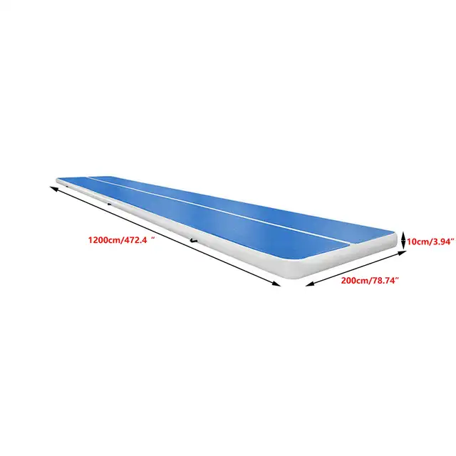 39ft Inflatable Gym Mat Air Tumbling Track Mat with pump 053324 - Photo 7