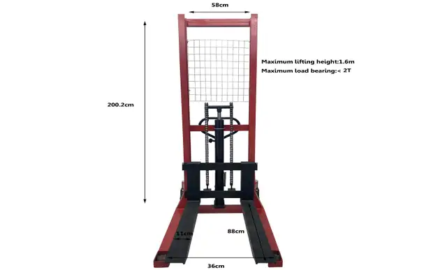 4400LB Pallet Lifting Manual Hand Truck Forklift 153163 - Photo 6