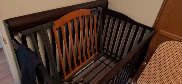 baby gate and crib