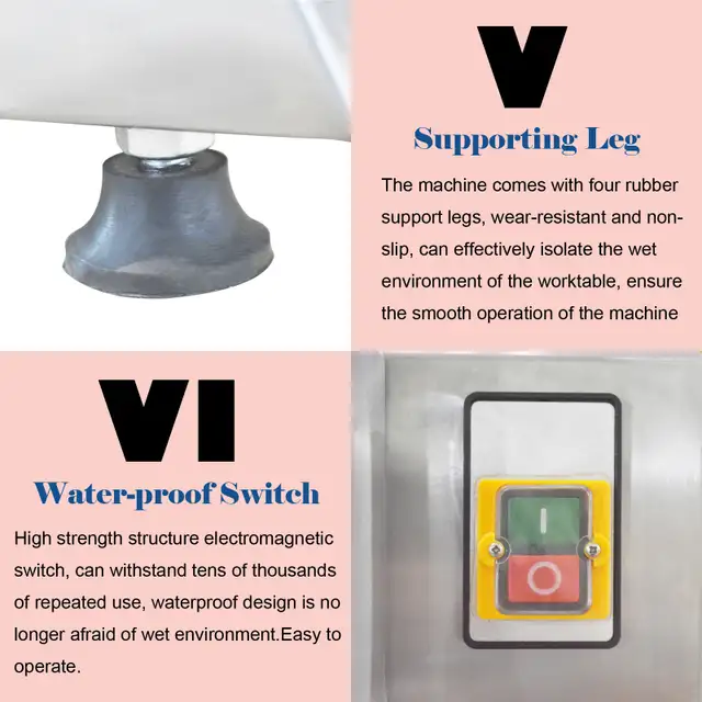 Promotion 110V Electric Pastry Dough Roller Sheeter 056177 - Photo 7