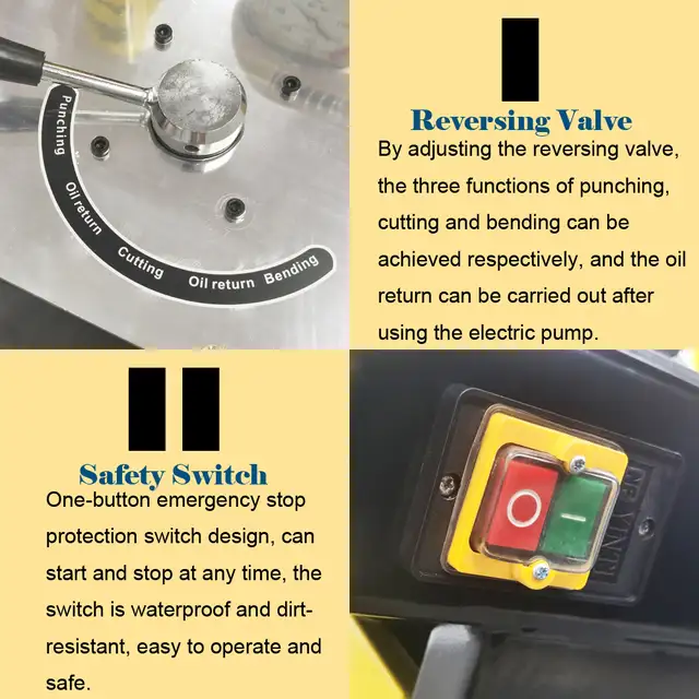 Model150 3-in-1 Hydraulic Busbar Processing Machine 110V 056276 - Photo 5