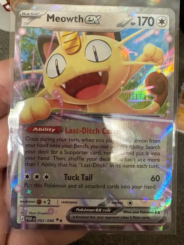 Meowth EX Pokemon Card