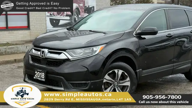 2018 Honda CR-V LX AWD LOW KM's