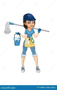 Monica profesionnelle du nettoyage