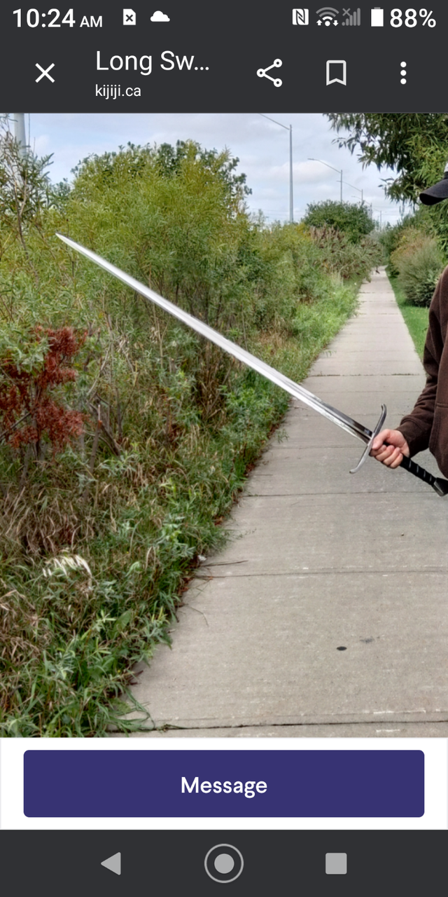 Kings Battle Axe   Long Sword Full tang by Windlass Craft $170 - Photo 2