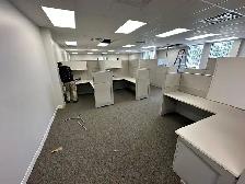 Premium Teknion Leverage Arctic Workstations Call now!