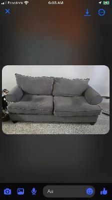 grey sofa