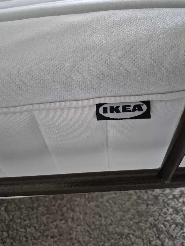 FREE DELIVERY Queen Size Metal Bedframe & Ikea Valevag Mattress - Photo 8