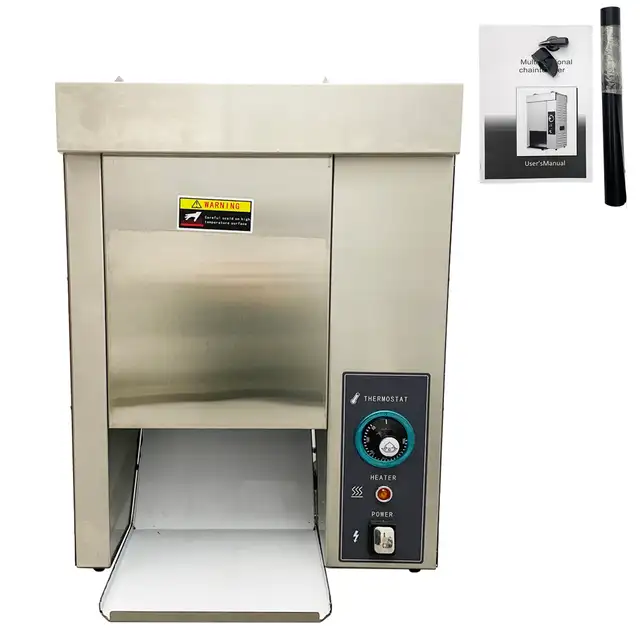 110V Vertical Hamburger Toasting Machine Chain Toaster 053111