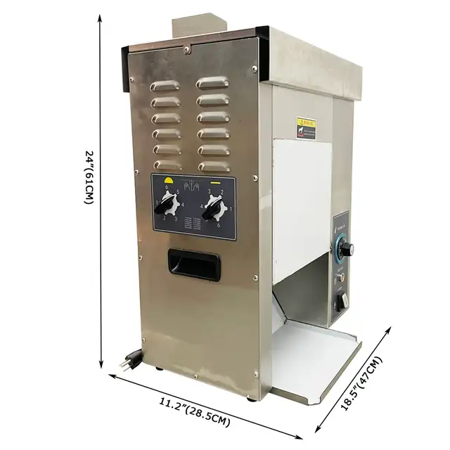 110V Vertical Hamburger Toasting Machine Chain Toaster 053111 - Photo 2