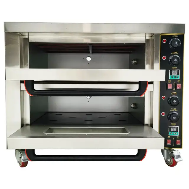 220V Commercial Movable Double-decker Pizza Baking Oven 056764 - Photo 2