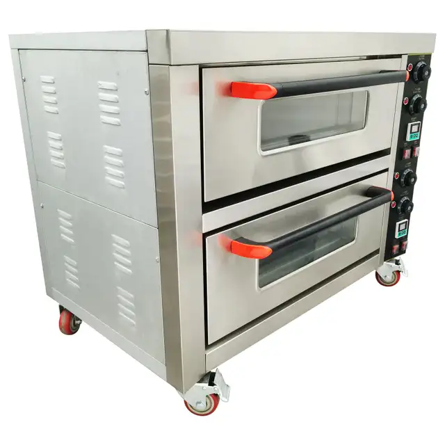 220V Commercial Movable Double-decker Pizza Baking Oven 056764 - Photo 3