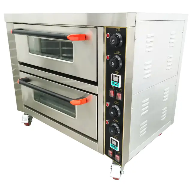 220V Commercial Movable Double-decker Pizza Baking Oven 056764 - Photo 5
