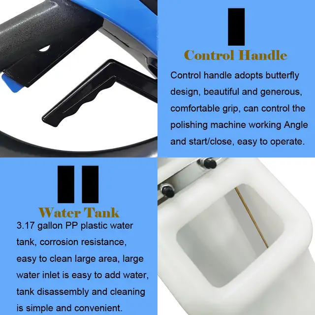 110V 17' Commercial Floor Scrubber Buffer Polisher Machine056806 - Photo 7