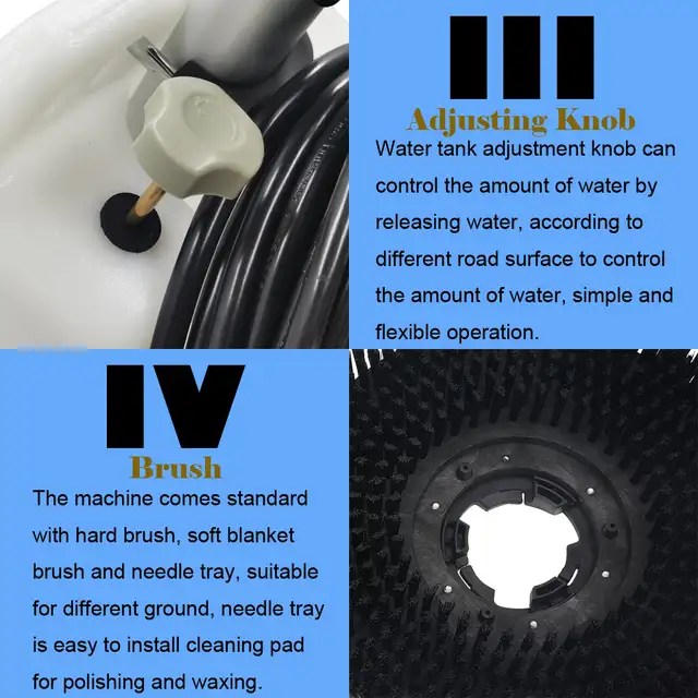 110V 17' Commercial Floor Scrubber Buffer Polisher Machine056806 - Photo 8