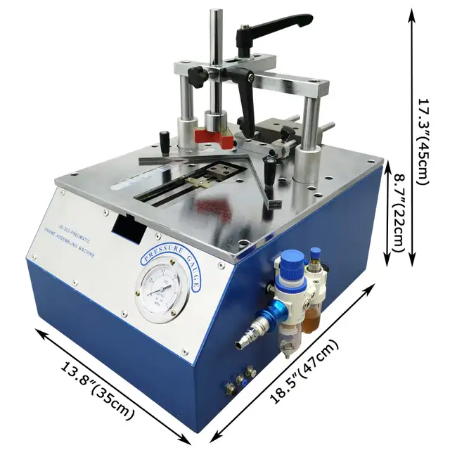 Desktop Pneumatic Picture Frame Nail Angle Machine 056917 - Photo 10