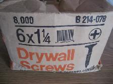 18 lbs 6 x 1 1/4 drywall screws
