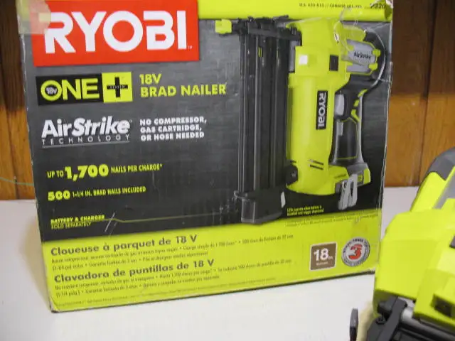 RYOBI 18V 18-Gauge Cordless Brad Nail, Brand New (Tool Only) - Photo 3