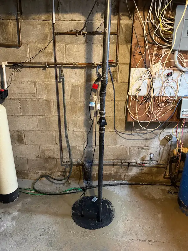 sump pump plumbing