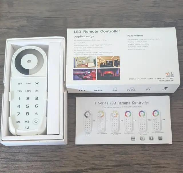 Télécommande LTECH T1 contrôle sans fil RF 2.4 GHz de LED
