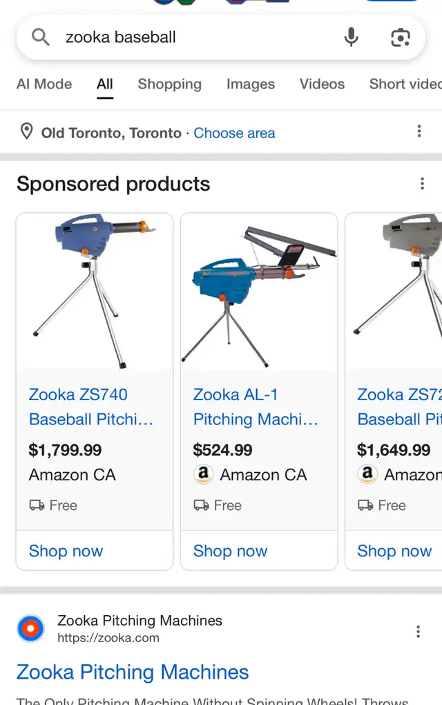 Baseball Pitching machine