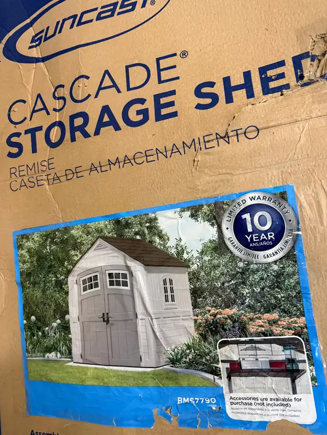 Brand New 7’x 7’ Suncast  Cascade Shed - Photo 5