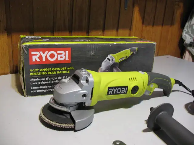 RYOBI 4 1/2 inch Corded Angle Grinder, BRAND NEW - Photo 2