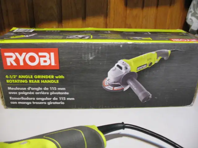 RYOBI 4 1/2 inch Corded Angle Grinder, BRAND NEW - Photo 6