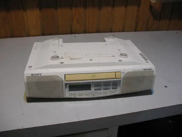 Corded Undercabinet Kitchen Alarm Clock, AM/FM Radio, CD Player