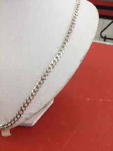 chaîne en argent mailles ovales