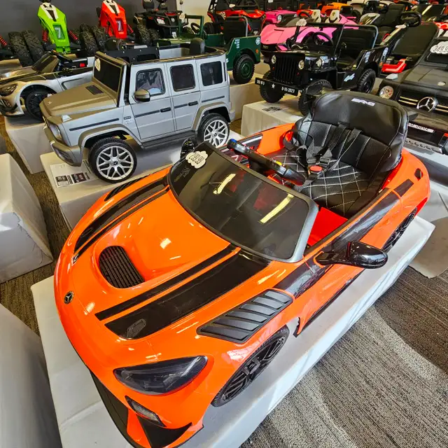 Kids Electric Trucks & Cars with Rubber Wheels, Remote, Music