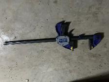 Set of 6 Irwin Quick Clamps. Great condition. 4@34 in. 2@ 45 in.