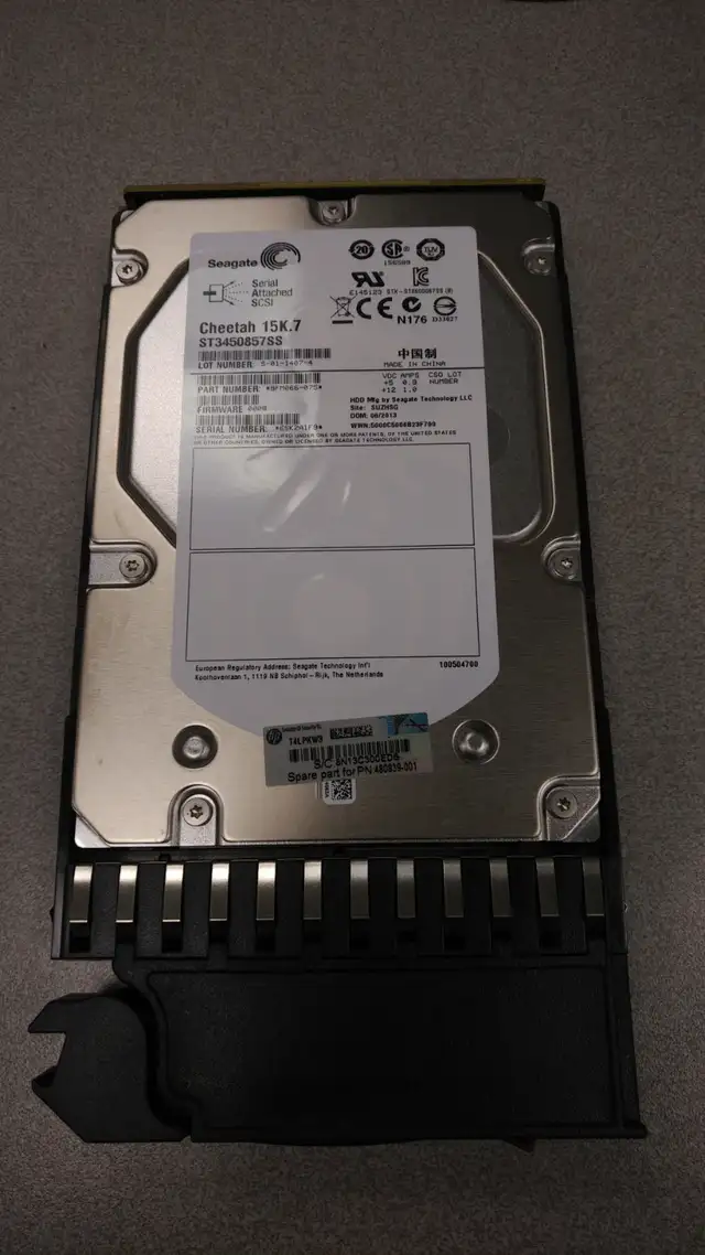 450GB Seagate Cheetah 15K.7 ST3450857SS 16MB SAS 6Gb/s 3.5' HD
