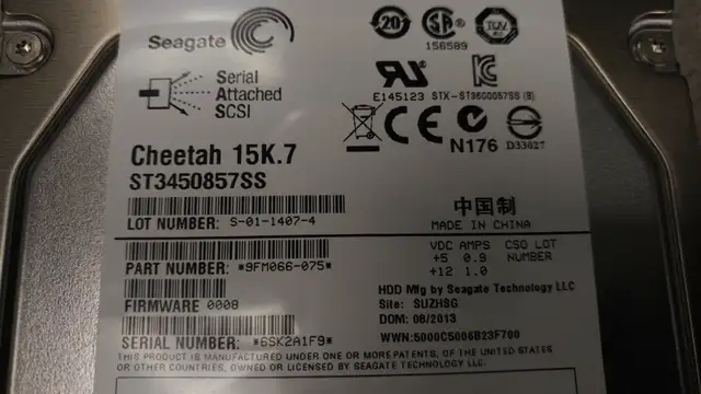 450GB Seagate Cheetah 15K.7 ST3450857SS 16MB SAS 6Gb/s 3.5' HD - Photo 5