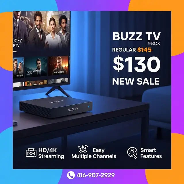 Fast, Reliable TV  Streaming BOX 416-907-2929