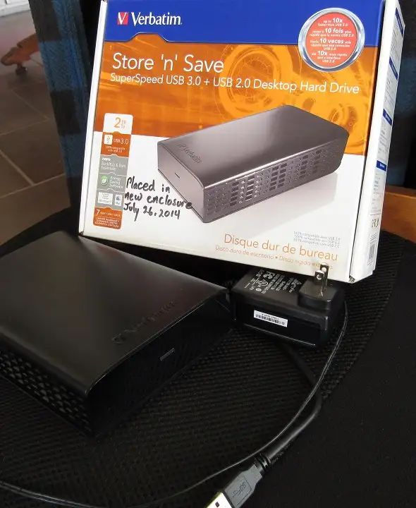 Verbatim 2TB USB 3.2 HDD external drive