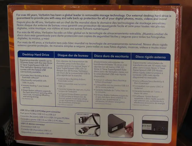 Verbatim 2TB USB 3.2 HDD external drive - Photo 4