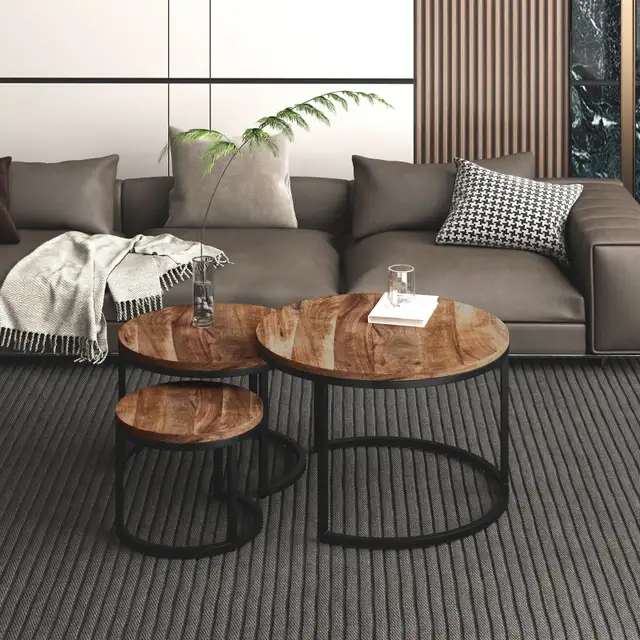 Coffee Table Door Crashers Darsh 3pc Coffee Table Set .