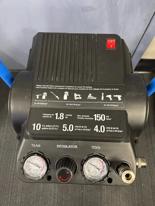 Mastercraft 10 Gallon 150 Psi Shop Compressor - Photo 2