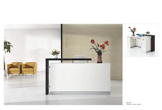 High Gloss Reception Desks - Photo 2