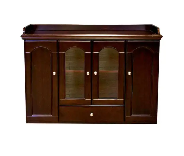 High-End Wood Veneer Bookcase & Storage Cabinets - Photo 4