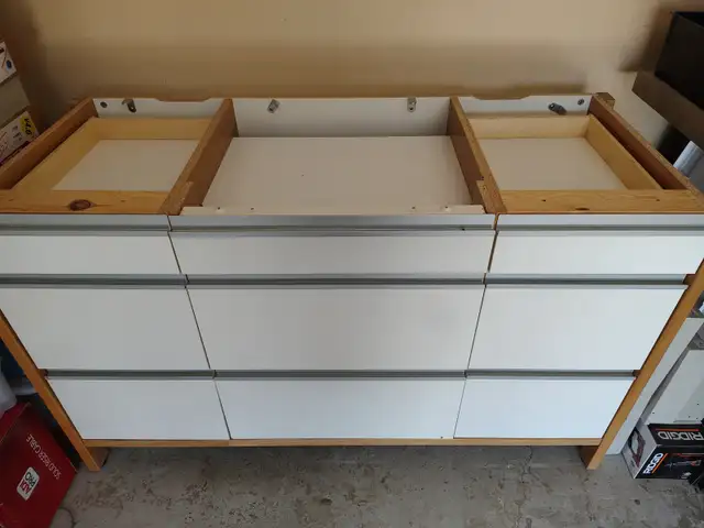 Ikea island with oak chop block top