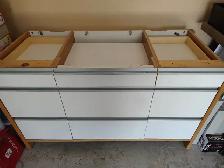 Ikea island with oak chop block top