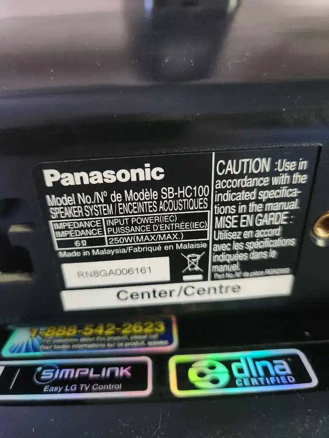 700 WATTS HEAVY-DUTY PANASONIC SURROUND SOUND SPEAKERS - Photo 4