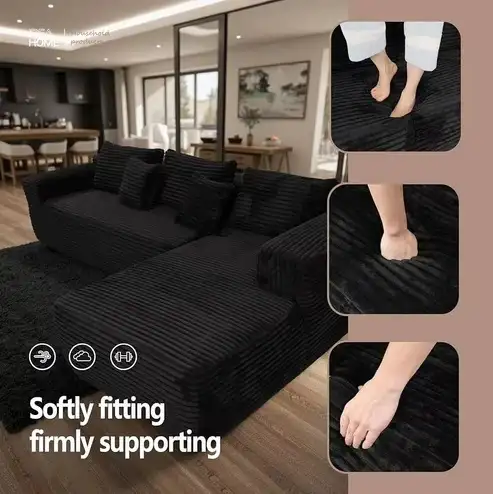 Brand New L-shape 104" Sofa Bed Memory Foam Couch Selling $499 - Photo 3