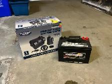 Battery back up sump pump