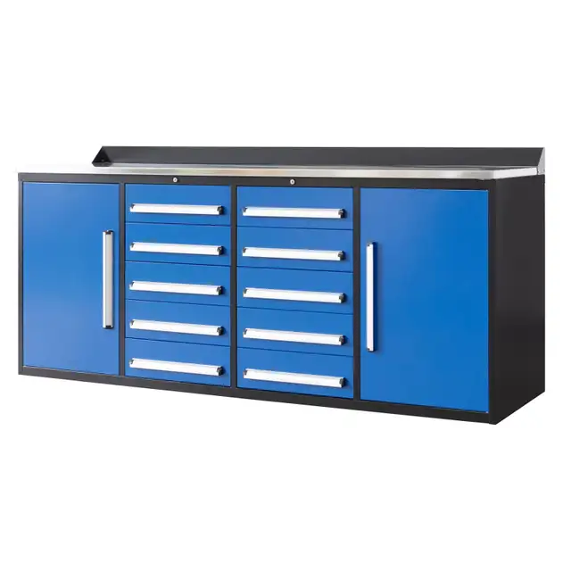 7FT Steel Workbench 10 Drawers
